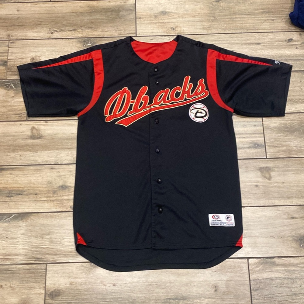 Dbacks Black and Red Baseball Jersey